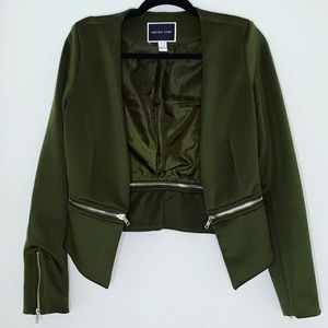 Veston doublé effet satiné, vert olive 🫒